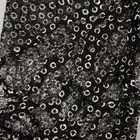 Reiss Ivanka Lace Sheath Dress In Black / Cream Size 2 - Picture 7 of 7